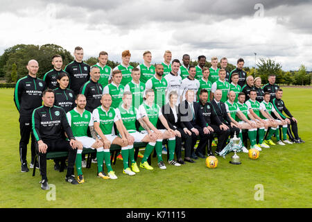 L'équipe de hibernian groupp Banque D'Images