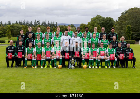 L'équipe de hibernian groupp Banque D'Images