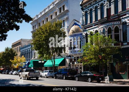 United States, New York, des sources chaudes, Central Avenue Banque D'Images