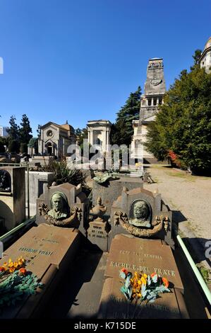 L'Italie, Lombardie, Milan, le cimetière monumental Banque D'Images