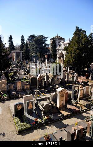 L'Italie, Lombardie, Milan, le cimetière monumental Banque D'Images