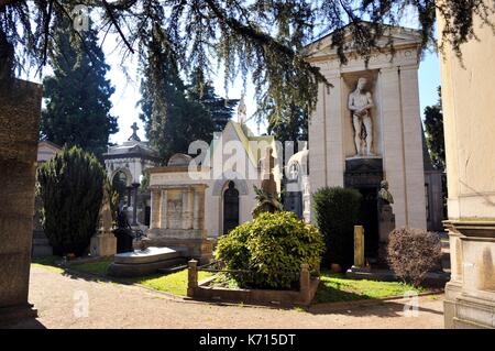 L'Italie, Lombardie, Milan, le cimetière monumental Banque D'Images