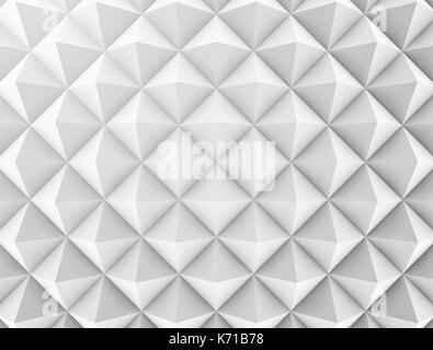 La forme en diamant 3d géométrie motif de fond blanc Banque D'Images