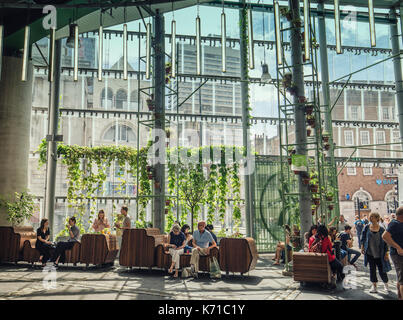 Borough Market Marché du verre du hall le Borough High Street Banque D'Images