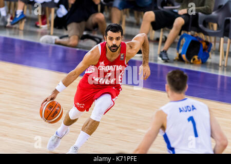 7 septembre 2017 : krunoslav simon # 7 (cro) au cours de l'eurobasket fiba 2017 - Groupe c, match entre la République tchèque et la Croatie au hall polyvalent, CLUJ-NAPOCA, Roumanie rou. foto : Cronos Banque D'Images
