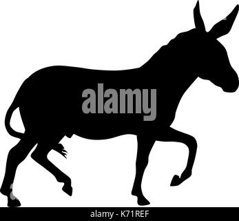 Silhouette vecteur de Donkey Illustration de Vecteur