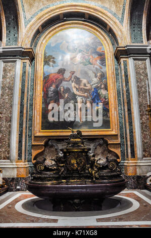 Vatican - 16 mars 2016 : les peintures de la basilique Saint Pierre au Vatican ont été peints dans la période baroque et de la renaissance par la plus grande arti Banque D'Images