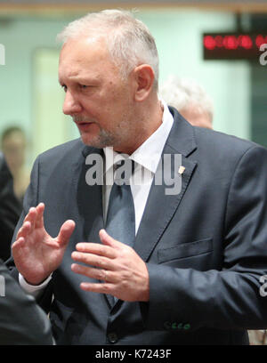 Bruxelles, Belgique. 14Th sep 2017. davor bozinovic, ministre de l'intérieur de la croatie crédit : leo cavallo/Alamy live news Banque D'Images