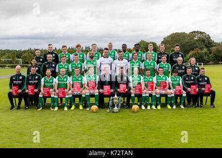 L'équipe de hibernian groupp Banque D'Images