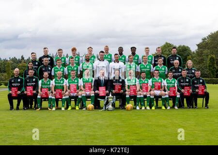 L'équipe de hibernian groupp Banque D'Images