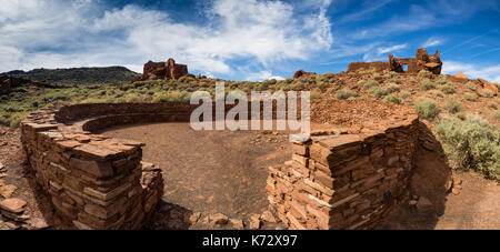 Wupatki pueblo ruins National Monument, Arizona USA Banque D'Images