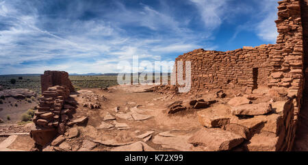 Wukoki complexe en ruines Wupatki National Monument, Arizona USA Banque D'Images