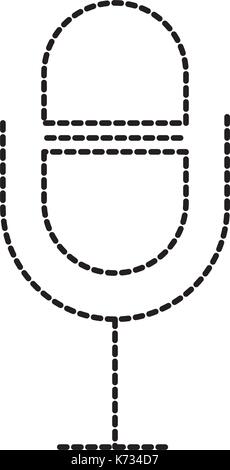 Son volume microphone musique app Illustration de Vecteur