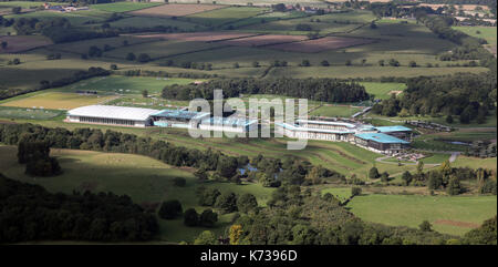 Vue aérienne de St George's Park, centre d'entraînement de football, Burton upon Trent, Derbyshire, Royaume-Uni Banque D'Images