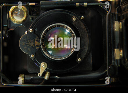 Rédaction d'illustration , Russie rostov., avril 19, 2017. l'ancien appareil photo télémétrique soviétique. l'appareil photo de la version 1920-1930 du fabricant. Banque D'Images