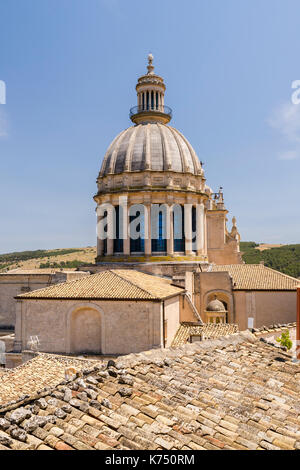 Dôme, cathédrale San Giorgio, Ragusa Ibla, piazza della Republica, Ragusa, unesco world heritage, Val di Noto, ragusa Banque D'Images