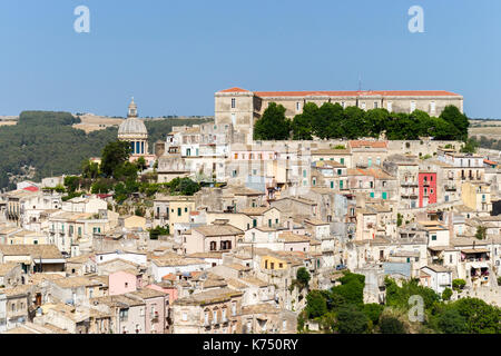 Dome, dom cathédrale St Jean le Baptiste, Ragusa Ibla, Siracusa, unesco world heritage, Val di Noto, ragusa, sicilia Banque D'Images