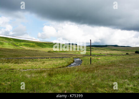 Galloway Forest Park avec un ciel dramatique Banque D'Images