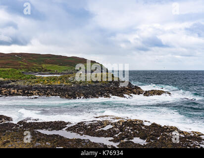 Son, vue vers Calf Of Man Banque D'Images