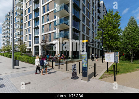 Village de l'est développement de Londres à Stratford, Londres Angleterre Royaume-Uni UK Banque D'Images