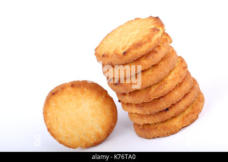 Biscuits on white Banque D'Images