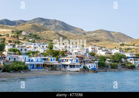 La Grèce, la Crète, Héraklion, village côtier de Lentas Banque D'Images