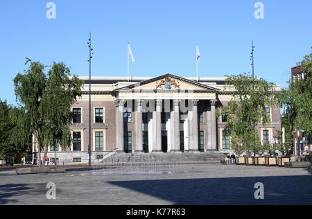 19e siècle Cour de Justice (Gerechtshof Leeuwarden), à la place centrale Zaailand à Leeuwarden, Frise, Pays-Bas Banque D'Images