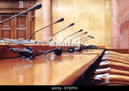 Salle de conférence vide au début de la réunion de la conférence Banque D'Images