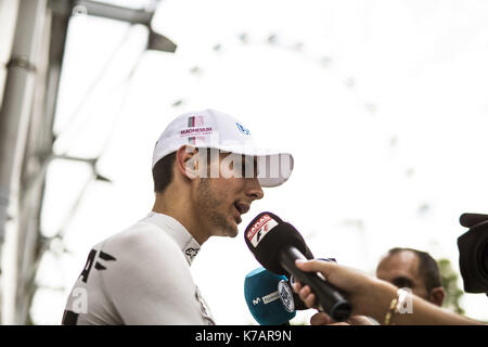 Sport Automobile : Championnat du monde de formule 1 de la fia 2017, grand prix de Singapour, # 31 esteban ocon (fra, sahara force india f1 team), Banque D'Images