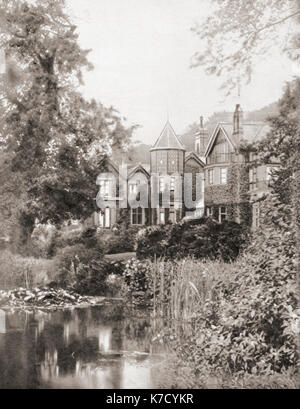 York Cottage, Sandringham, Norfolk, Angleterre. Berceau du roi George VI. Le Livre de couronnement du roi George VI et La Reine Elizabeth, publié 1937. Banque D'Images