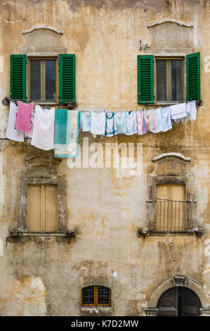 Pictorial ancien bâtiment de villages italiens Banque D'Images