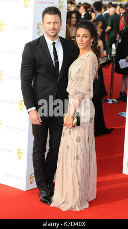 La Photo Doit Être Créditée ©Kate Green/Alpha Press 079965 08/05/2016 Mark Wright Et La Femme Michelle Keegan À La Chambre Des Fraser British Academy Television Bafta Awards Arrives 2016 Au Royal Festival Hall De Londres Banque D'Images