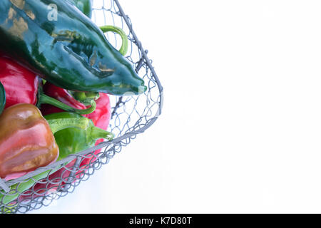 Farm Fresh peppers assortis Banque D'Images