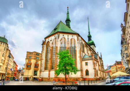 James Church dans la vieille ville de Brno, République tchèque Banque D'Images