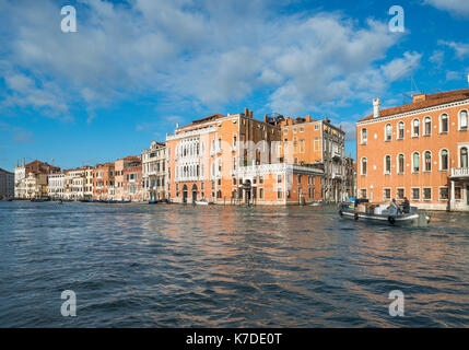 Palais sur le grand canal, le palazzo barbarigo della terrazza, Palazzo Pisani Moretta, Venise, Vénétie, Italie Banque D'Images