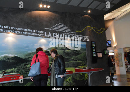 Grand site de France aera, Puy-de-Dôme, Auvergne, Massif-Central crête, France Banque D'Images