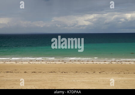 Plage o Pleneuf-Val-Andre en Bretagne (France) Banque D'Images