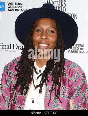 Lena Waithe assiste à la discussion de groupe sublime Primetime 2017 de WGAW, Writy-nominé Writers Guild Theatre septembre 15,2016 Beverly Hills, Californie. Banque D'Images