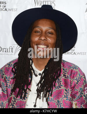 Lena Waithe assiste à la discussion de groupe sublime Primetime 2017 de WGAW, Writy-nominé Writers Guild Theatre septembre 15,2016 Beverly Hills, Californie. Banque D'Images