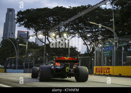 Singapour, Singapour. 16 septembre 2017. Sports motorisés : Championnat du monde de Formule 1 FIA 2017, Grand Prix de Singapour, #33 Max Verstappen (NLD, Red Bull Racing), | Verwendung weltweit crédit : dpa/Alay Live News Banque D'Images