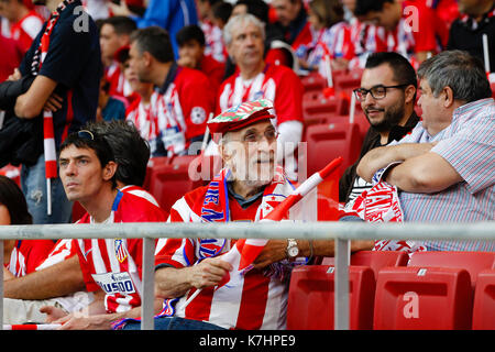 Inauguration de la Metropolitan Wanda Stadium. . La Liga entre l'Atlético de Madrid vs Malaga CF au stade Wanda Metropolitano de Madrid, Espagne, le 16 septembre 2017 . Banque D'Images