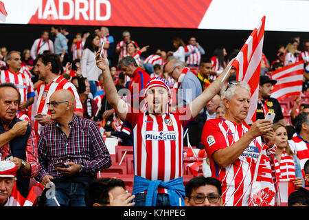 Inauguration de la Metropolitan Wanda Stadium. . La Liga entre l'Atlético de Madrid vs Malaga CF au stade Wanda Metropolitano de Madrid, Espagne, le 16 septembre 2017 . Banque D'Images