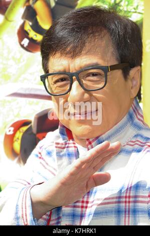 Los Angeles, CA, USA. 16 sep, 2017. Jackie Chan à arrivés pour la première de film - lego, regency Westwood Village Theatre, los angeles, ca septembre 16, 2017. crédit : Elizabeth goodenough/everett collection/Alamy live news Banque D'Images