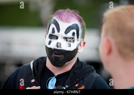 Samedi, Septembre 16th, 2017, Washington, DC USA : Juggalos recueillir sur le National Mall à protester contre le département américain de la Justice et le FBI les répertoriant comme un 'gang hybrides plus ou moins organisé." Banque D'Images