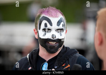 Samedi, Septembre 16th, 2017, Washington, DC USA : Juggalos recueillir sur le National Mall à protester contre le département américain de la Justice et le FBI les répertoriant comme un 'gang hybrides plus ou moins organisé." Banque D'Images