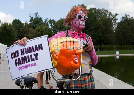 Samedi, Septembre 16th, 2017, Washington, DC USA : Juggalos recueillir sur le National Mall à protester contre le département américain de la Justice et le FBI les répertoriant comme un 'gang hybrides plus ou moins organisé." Banque D'Images