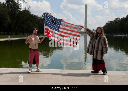 Samedi, Septembre 16th, 2017, Washington, DC USA : Juggalos recueillir sur le National Mall à protester contre le département américain de la Justice et le FBI les répertoriant comme un 'gang hybrides plus ou moins organisé." Banque D'Images