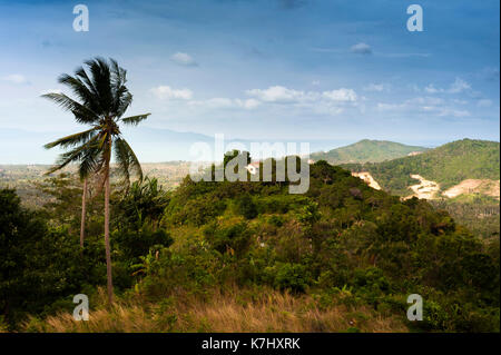 Chambre avec vue sur l'île de Koh Samui, Thaïlande Banque D'Images