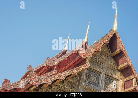 Wat Chedi Luang temple à Chiang Mai, Thaïlande Banque D'Images