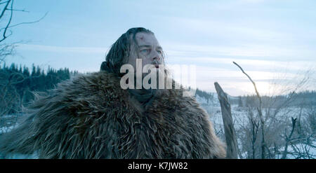 La photo Doit Être Créditée ©Twentieth Century Fox Film Corporation/Fournie par Alpha 070000 (2016) Leonardo DiCaprio comme Hugh Glass dans le film Le Revenant Banque D'Images